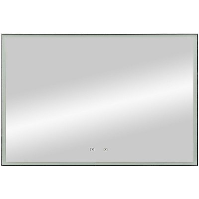 Зеркало Art&Max Arezzo AM-Are-1200-800-DS-FC-H-Nero с подсветкой с сенсорным выключателем Черное AM-Are-1200-800-DS-FC-H-Nero - фото 473536
