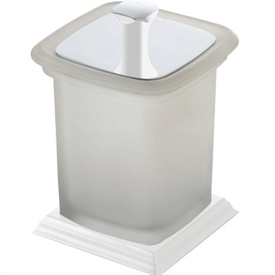 Стакан для зубных щеток Art&Max Zoe AM-G-6831DX-Bi с крышкой Белый AM-G-6831DX-Bi - фото 473579