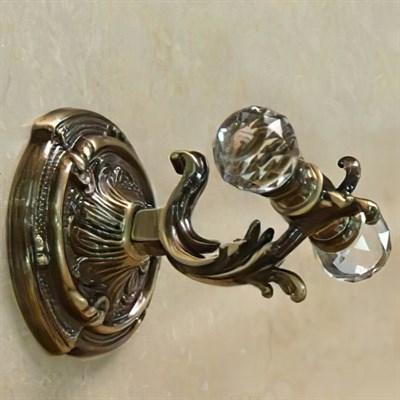Крючок Art&Max Barocco Crystal AM-1784 Бронза AM-1784-Br-C - фото 473866