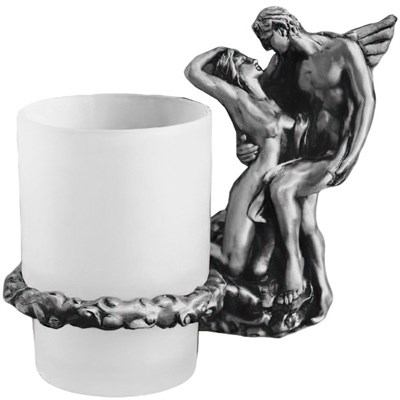 Стакан для зубных щеток Art&Max Romantic AM-B-0814 Серебро AM-B-0814-T - фото 473982