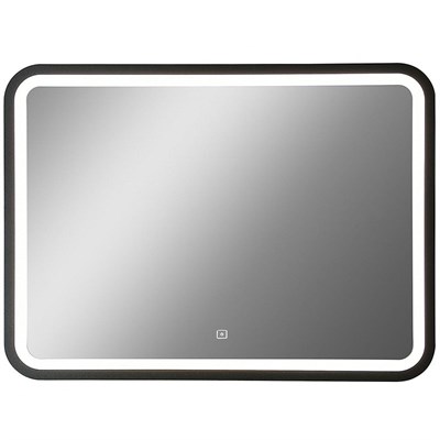 Зеркало Art&Max Genova AM-Gen-1200-800-DS-F с подсветкой с сенсорным выключателем Черное AM-Gen-1200-800-DS-F - фото 474130