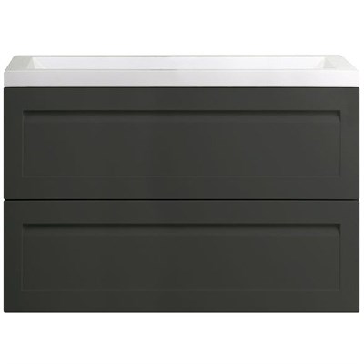 Тумба под раковину Art&Max AM-Platino-900-2C-SO-GM подвесная Серый матовый AM-Platino-900-2C-SO-GM - фото 474156