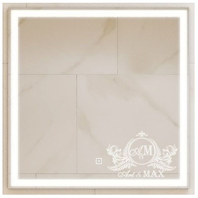 Зеркало Art&Max Monza AM-Mon-600-600-DS-F с подсветкой с сенсорным выключателем AM-Mon-600-600-DS-F - фото 474372