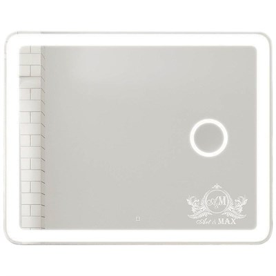 Зеркало Art&Max Latina AM-Lat-1000-800-DS-F-X3 с подсветкой с сенсорным выключателем AM-Lat-1000-800-DS-F-X3 - фото 474452