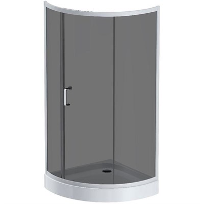 Душевой уголок AM.PM Like Solo Slide 90x90 W83G-315-090CG64 профиль, Хром матовый стекло тонированное W83G-315-090CG64 - фото 474599