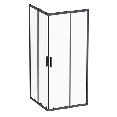 Душевой уголок AM.PM Gem S 90х90 W93G-403-090BT профиль, Черный матовый стекло прозрачное W93G-403-090BT - фото 476742