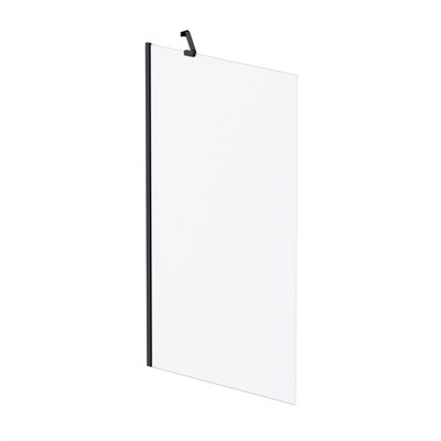 Шторка на ванну AM.PM Gem 80 W90BS-080-140BM профиль, Черный матовый стекло матовое W90BS-080-140BM - фото 476948