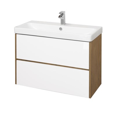 1A2519K0SDZ90 Набор: 1A251901SDZ90 Тумба-умывальник Сканди 90 Бел/Дуб Рустикальный/ 1WH501629 Раковина Адриана 90 1A2519K0SDZ90 - фото 478652