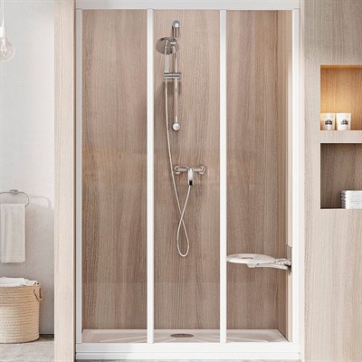 Душевая дверь Ravak Supernova ASDP3-130 00VJ01R2Z1 профиль Белый стекло Transparent 00VJ01R2Z1 - фото 479764