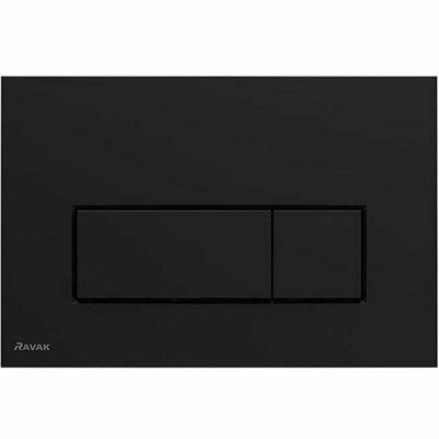 Клавиша смыва Ravak Uni Slim X01744 Черная матовая X01744 - фото 479961