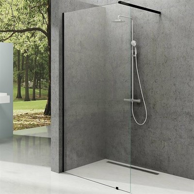 Душевая перегородка Ravak Walk-In Wall 60 GW9W00300Z1 профиль Черный стекло Transparent GW9W00300Z1 - фото 480998