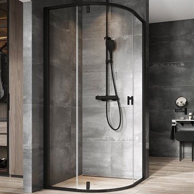 Душевой уголок Ravak Nexty NSKK3-90 90x90 3O677300Z1 профиль Черный стекло Transparent 3O677300Z1 - фото 481637