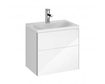 Тумба с раковиной и зеркалом Keuco Royal Reflex 39601211101 белая 39601211101 - фото 483831