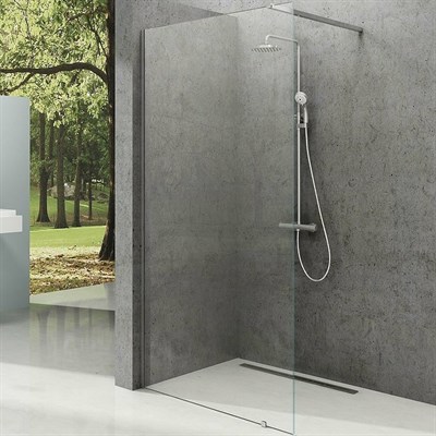 Душевая перегородка Ravak Walk-In Wall 90 GW9W70C00Z1 профиль Хром стекло Transparent GW9W70C00Z1 - фото 484054