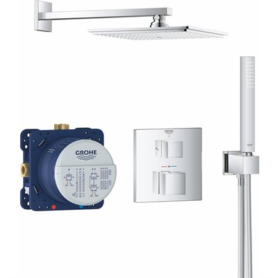 Душевая система Grohe Grohtherm Cube 34741000 с термостатом Хром gr_34741000 - фото 485128