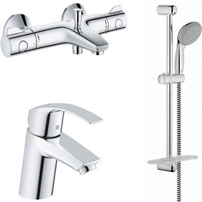 Комплект смесителей Grohe Eurosmart 124422 Хром - фото 485649