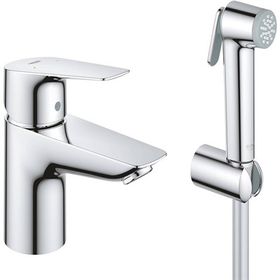 Смеситель для раковины Grohe BauEdge 23757001 с гигиеническим душем Хром gr_23757001 - фото 485908