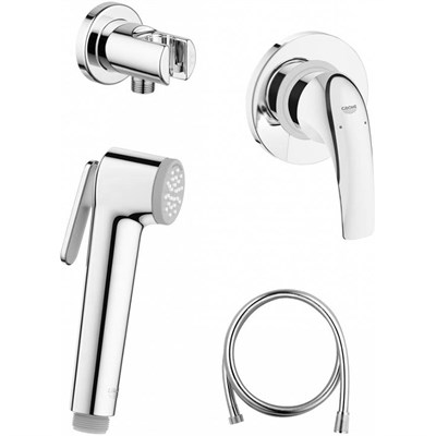 Гигиенический душ со смесителем Grohe Baucurve 124899 Хром - фото 486827