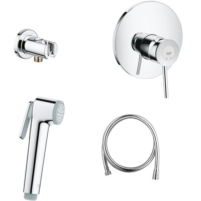 Гигиенический душ со смесителем Grohe BauClassic 124901 Хром gr_124901 - фото 487112