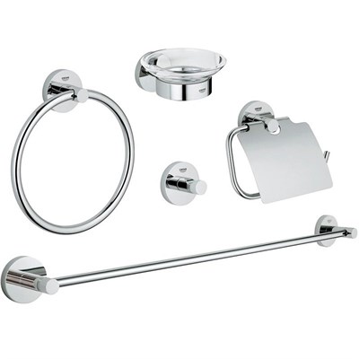 Набор аксессуаров для ванной Grohe Essentials 40344001 Хром gr_40344001 - фото 487163