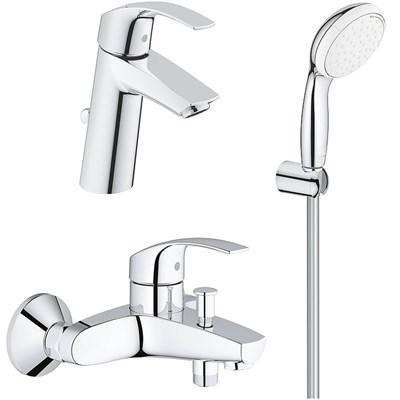 Комплект смесителей Grohe Eurosmart 124470 Хром - фото 487683