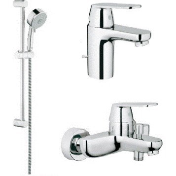 Комплект смесителей Grohe Eurosmart Cosmopolitan 121655 Хром - фото 487745