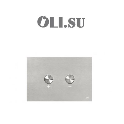 Панель пневматическая двойная OLI Blink, матовый хром, антивандальный (093399) oli_093399 - фото 492510