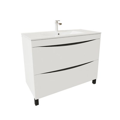 Тумба с раковиной Iddis  Cloud белая,  100 см (CLO10WFi95K) CLO10WFi95K - фото 493367
