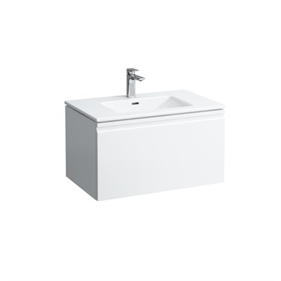 Тумба с раковиной Laufen Pro S 8.6096.4.475.104.1 80 белый глянцевый, с внутр. ящиком и органайзером 8.6096.4.475.104.1 - фото 497219