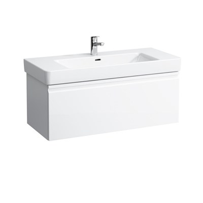 Тумба под раковину Laufen Pro S 4.8355.2.096.463.1 101 белый матовый, 1 внутренний ящик и органайзер 4.8355.2.096.463.1 - фото 497639