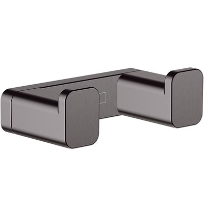 Двойной крючок Hansgrohe AddStoris 41755340 Шлифованный черный хром 41755340 - фото 501130