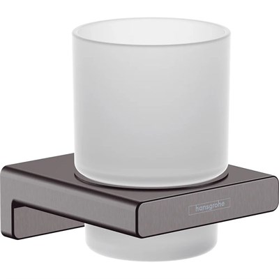 Стакан для зубных щеток Hansgrohe AddStoris 41749340 Шлифованный черный хром 41749340 - фото 501323