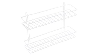 Полка двойная Fixsen белая (FX-730W-2) FX-730W-2 - фото 503041