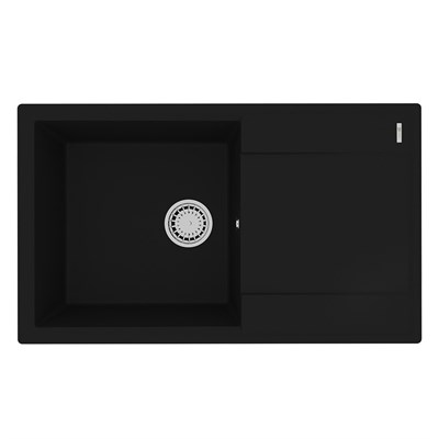 Кухонная мойка Lemark Imandra 9910031, 84 см, материал искусственный камень, антрацит 9910031 - фото 504832