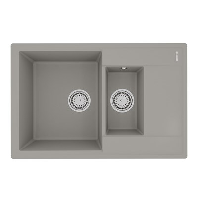 Кухонная мойка Lemark Ramza 9910039, 76 см, искусственный камень, грей 9910039 - фото 504860