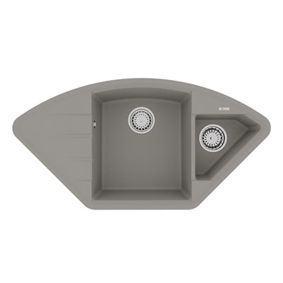 Кухонная мойка Lemark Irkana 9910045, 98 см, искусственный камень, грей 9910045 - фото 504884