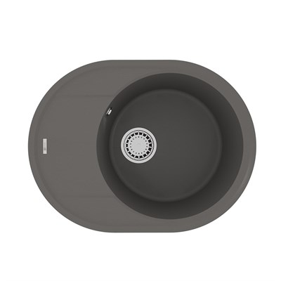 Кухонная мойка Lemark Lacha 9910053, 62 см, материал искусственный камень, серый шёлк 9910053 - фото 504920