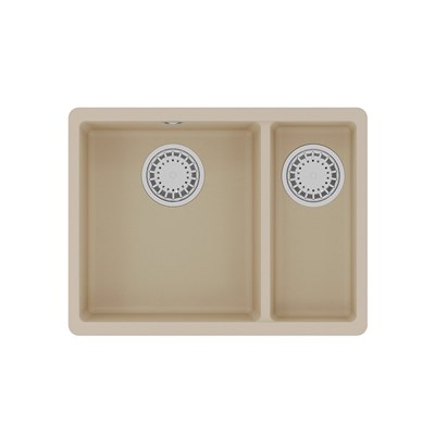 Кухонная мойка Lemark Sinara 550.2-U 9910080, 55 см, искусственный камень, бежевый 9910080 - фото 505027