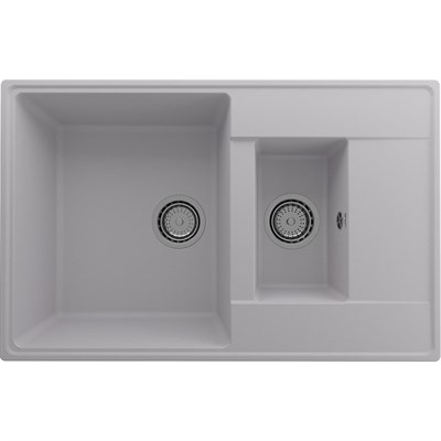 Мойка кухонная ULGRAN Quartz Prima 780 1,5 K-04, платина Prima 780 1,5 K-04 - фото 508669