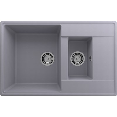 Мойка кухонная ULGRAN Quartz Prima 780 1,5 K-05, бетон Prima 780 1,5 K-05 - фото 508687