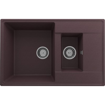 Мойка кухонная ULGRAN Quartz Prima 780 1,5 K-06, трюфель Prima 780 1,5 K-06 - фото 508693
