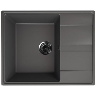 Мойка кухонная ULGRAN Quartz Prima 650-09, асфальт Prima 650-09 - фото 508963