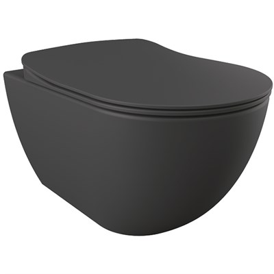 Унитаз Creavit Free FE322-11BM00E-0000 подвесной Базальт без сиденья FE322-11BM00E-0000 - фото 511989