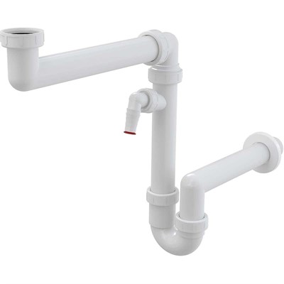 Сифон для кухонной мойки Alcaplast A872P Белый A872P - фото 512502