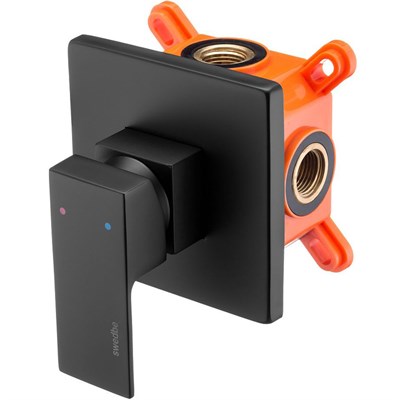 Смеситель для душа Swedbe Platta 5522B Черный матовый sw_5522B - фото 513378