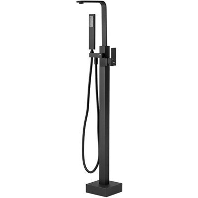 Смеситель для ванны Swedbe Spira 4005B Черный матовый sw_4005B - фото 514480