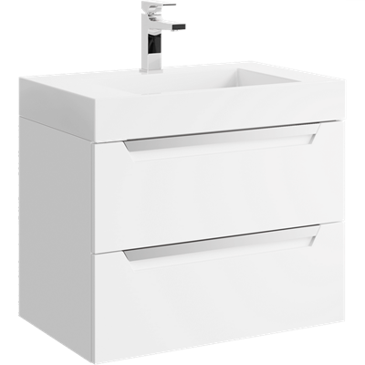 Подвесная тумба под умывальник AQWELLA Cube , 69,8см  (CUB0107W) (Код товара: 986088) CUB0107W - фото 516305