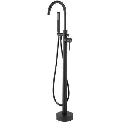 Смеситель для ванны Swedbe Spira 4000B Черный матовый sw_4000B - фото 517940