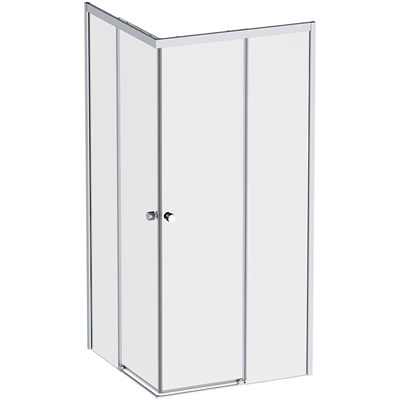 Душевой уголок AM.PM X-Joy 90х90 W94G-403-9090-МТ профиль, Хром матовый стекло прозрачное W94G-403-9090-МТ - фото 533867