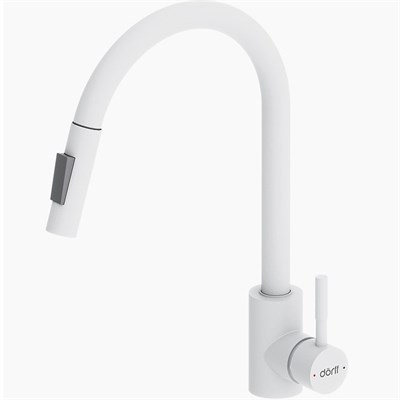 Смеситель для кухни Dorff Logic D3007533, Белый D3007533 - фото 534805
